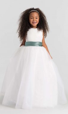 Girl High-Neck Flower Girl Dress DG-FL4002