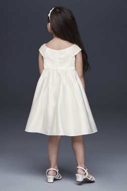 Embroidered Satin Floral Flower Girl Dress OP255