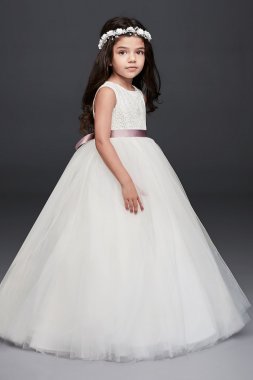 Ball Gown Flower Girl Dress with Heart Cutout RK1368