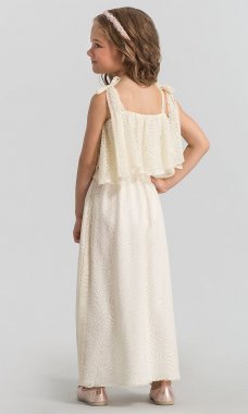 Savannah Lace Flower Girl Babes of the Nile Dress JAUG-BN-Savannah-Lace