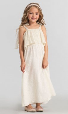Savannah Lace Flower Girl Babes of the Nile Dress JAUG-BN-Savannah-Lace