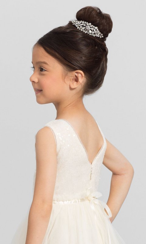 Short Rosalie Flower-Girl Dress by JY-F-Rosalie