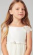 Cap-Sleeve Short Flower-Girl Dress with Bow SWK-SK621