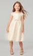 Cap-Sleeve Short Flower-Girl Dress with Bow SWK-SK621