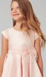 Petal Pink Short Cap-Sleeve Flower Girl Dress SWK-SK711p