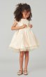 Petal Pink Short Cap-Sleeve Flower Girl Dress SWK-SK711p