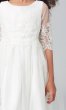Off White Short Flower Girl Dress with Sleeves SWK-SK748w