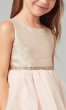 Short Tulle Flower-Girl Dress with Jacquard Bodice SWK-SK764