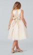 Champagne Gold Short Flower Girl Dress SWK-SK764c