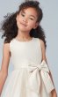 Short Champagne Flower Girl Dress with Bow SWK-SK781c