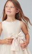 Short Champagne Flower Girl Dress with Bow SWK-SK781c