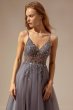 Spaghetti Straps Long Prom Dress With Slit E202283459