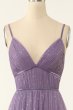 A Line Long Bridesmaid Dress with Ruffles E202283456