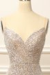 Silver Sequins Long Prom Dress with Slit E202283454