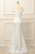 Mermaid Off the Shoulder White Wedding Dress E202283849
