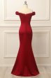 Mermaid Off the Shoulder White Wedding Dress E202283849