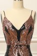 Black and Gold Sequins Long Prom Dress E202283462