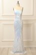 Glitter Purple One Shoulder Sequins Prom Dress E202283461