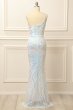 Glitter Purple One Shoulder Sequins Prom Dress E202283461