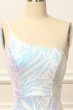 Glitter Purple One Shoulder Sequins Prom Dress E202283461