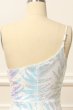 Glitter Purple One Shoulder Sequins Prom Dress E202283461