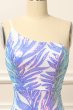 Glitter Purple One Shoulder Sequins Prom Dress E202283461