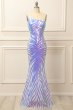 Glitter Purple One Shoulder Sequins Prom Dress E202283461