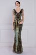 Black Sheath Sequins Prom Dress with Fringes E202283846