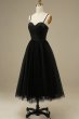 Tulle A-line Midi Simple Prom Dress E202283841