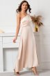 Champagne One Shoulder Sleeveless Prom Dress E202283787