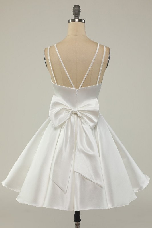 Green Satin Short Prom Dress E202283482