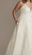 Lace Applique Tulle Tall Plus Wedding Dress 4XL8CWG905