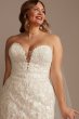 Lace Applique Mermaid Tall Plus Wedding Dress 4XL8CWG912