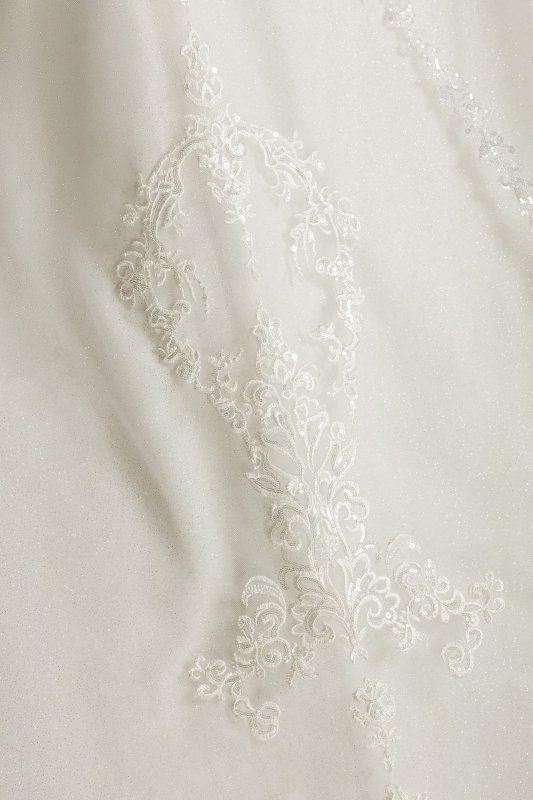 Lace Applique Tulle Tall Strappy Wedding Dress 4XLCWG905