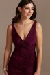 Ruched Jersey V-Neck Tank Sheath Dress D21NY010