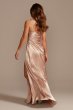Charmeuse Draped Strappy Bridesmaid Dress GS290017