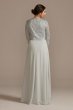 Lace and Chiffon A-Line with Matching Jacket WBM2531