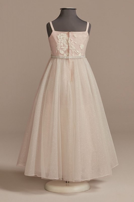 Sparkle Organza Flower Girl Dress with Applique WG1421