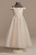 Sparkle Organza Flower Girl Dress with Applique WG1421