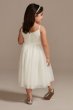 Pleated Mesh Spaghetti Strap Flower Girl Dress WG1435