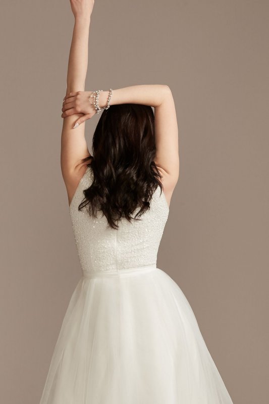 Beaded Tank Wedding Separates Top WGIN4891