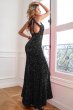 Black Sequins Prom Dress With Slit E202283150