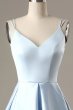 Simple Light Blue A Line Short Homecoming Dress E202283103