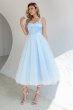 Sky Blue Tulle Cocktail Dress E202283046