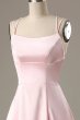Simple Pink A Line Short Homecoming Dress E202283045