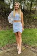 Pink Two Piece Sequin Homecoming Dress E202283013