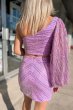 Pink Two Piece Sequin Homecoming Dress E202283013
