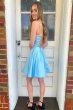 Yellow Simple A Line Homecoming Dress E202283057
