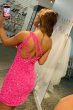 Sheath One Shoulder Royal Blue Sequins Short Homecoming Dress E202283043