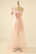 Blush One Shoulder Detachable Homecoming Dress E202283025